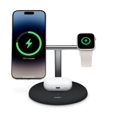 Belkin BoostCharge Pro 3-in-1 Magnetic Charging Stand